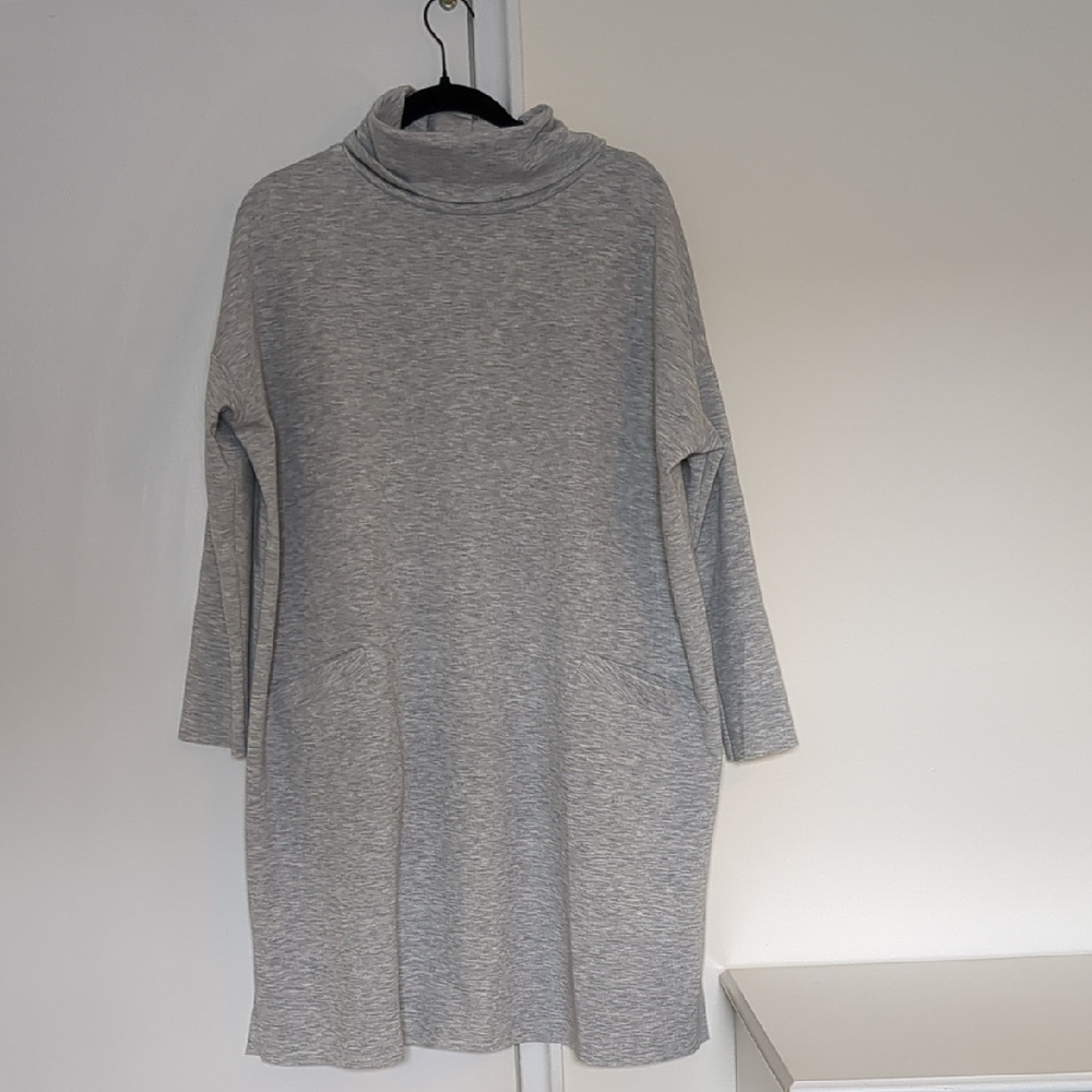Hatch Light Gray Knit Dress